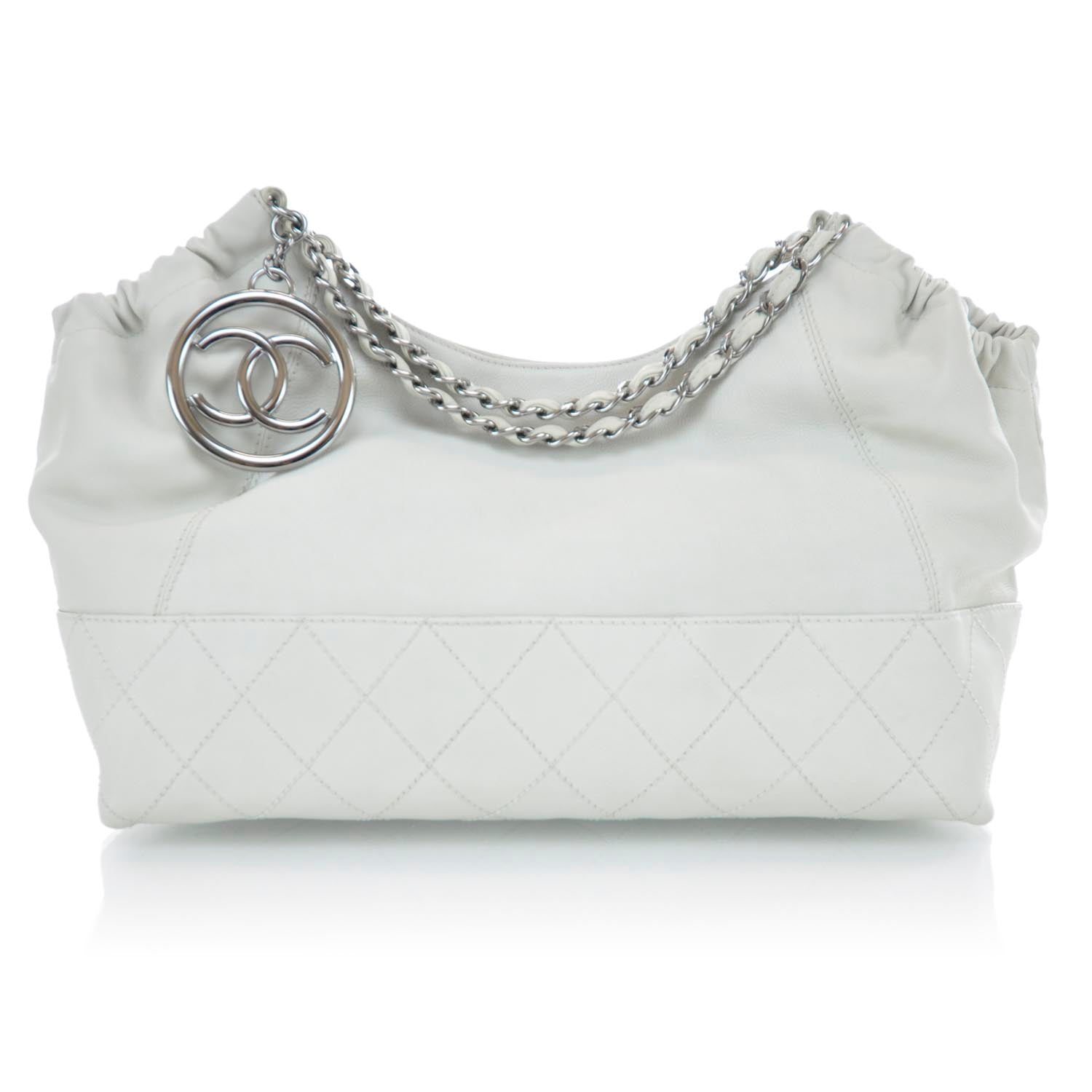 Chanel Leather Baby Coco Cabas Ivory 1 of 9