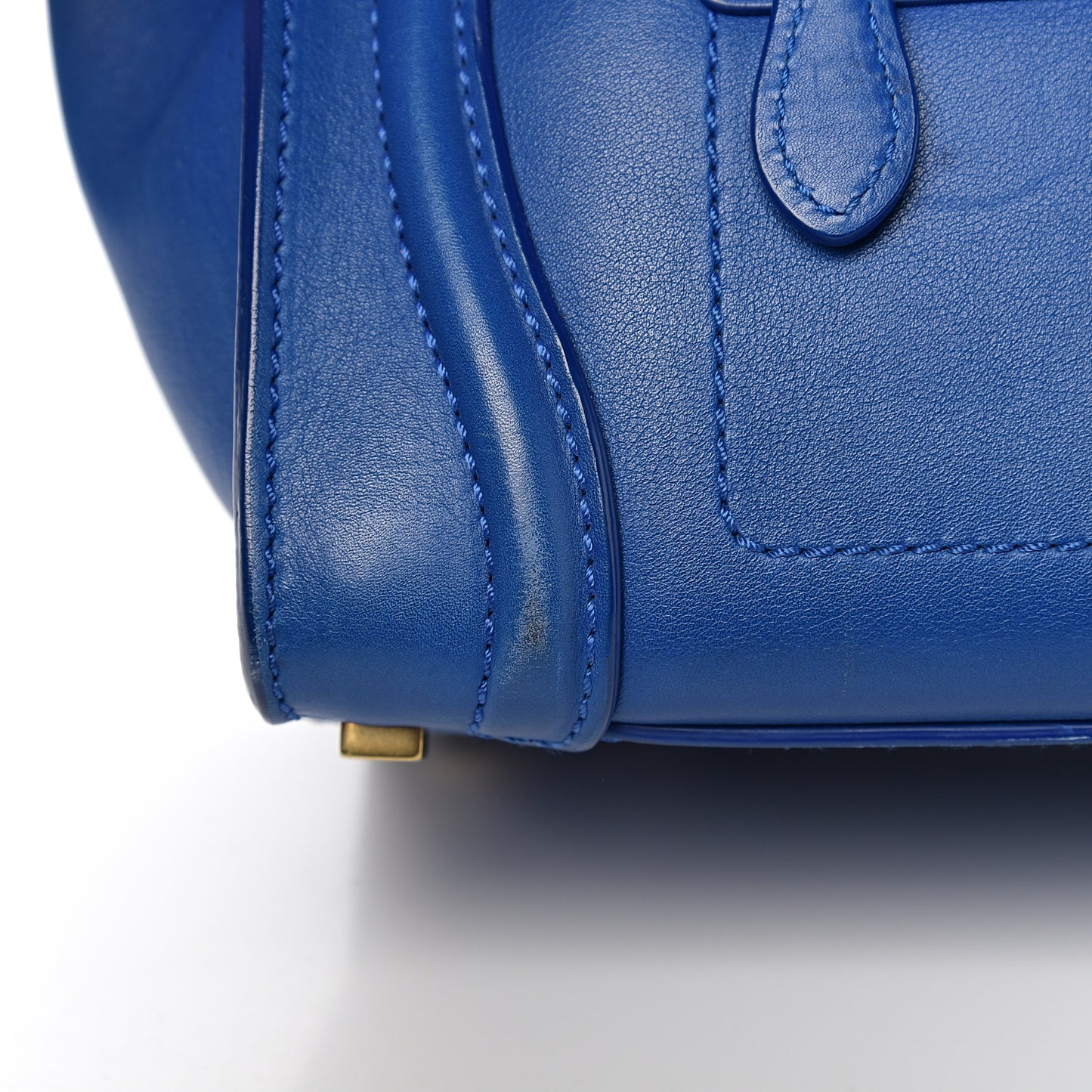Smooth Calfskin Micro Luggage Royal Blue