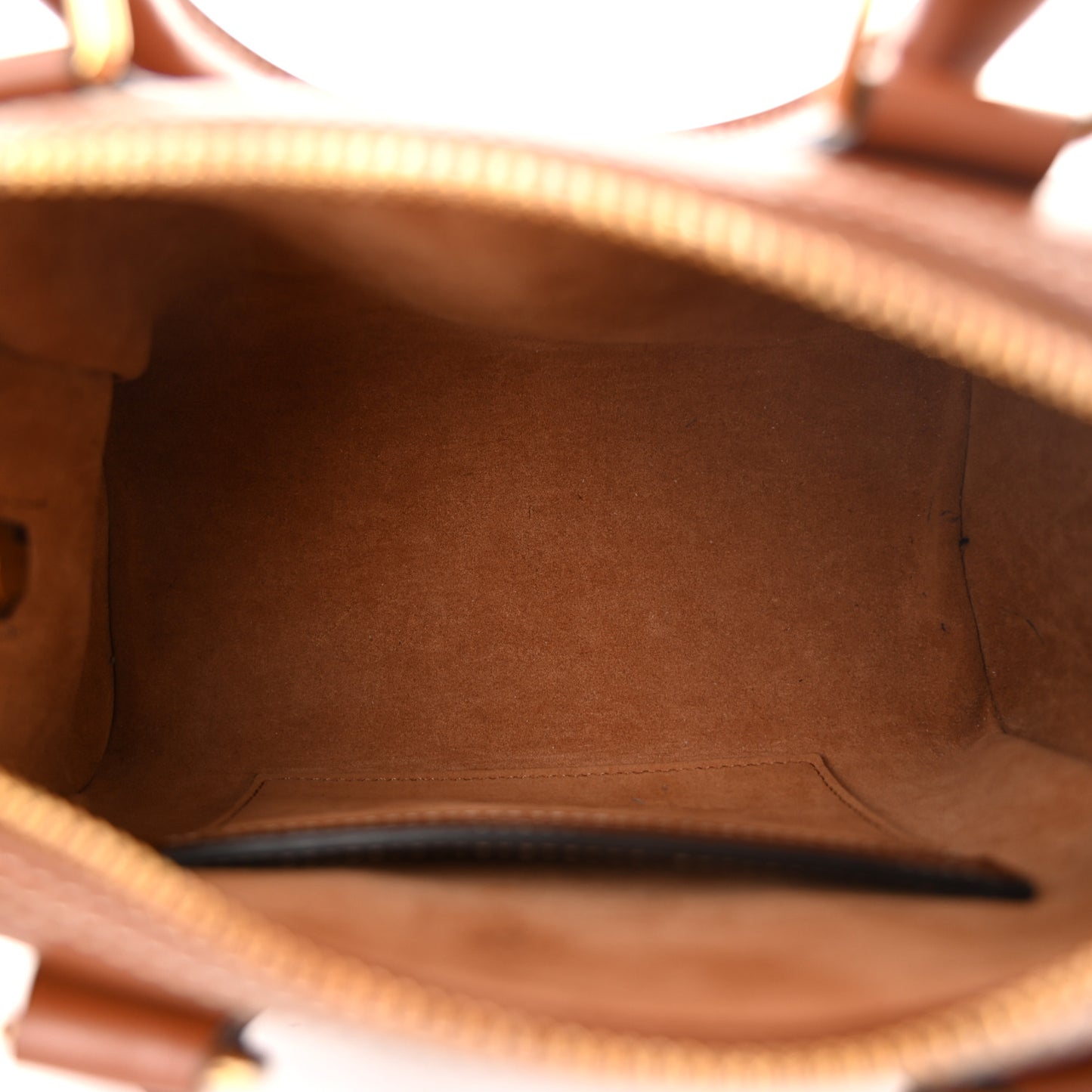 Smooth Calfskin Triomphe Small Boston Bag Tan