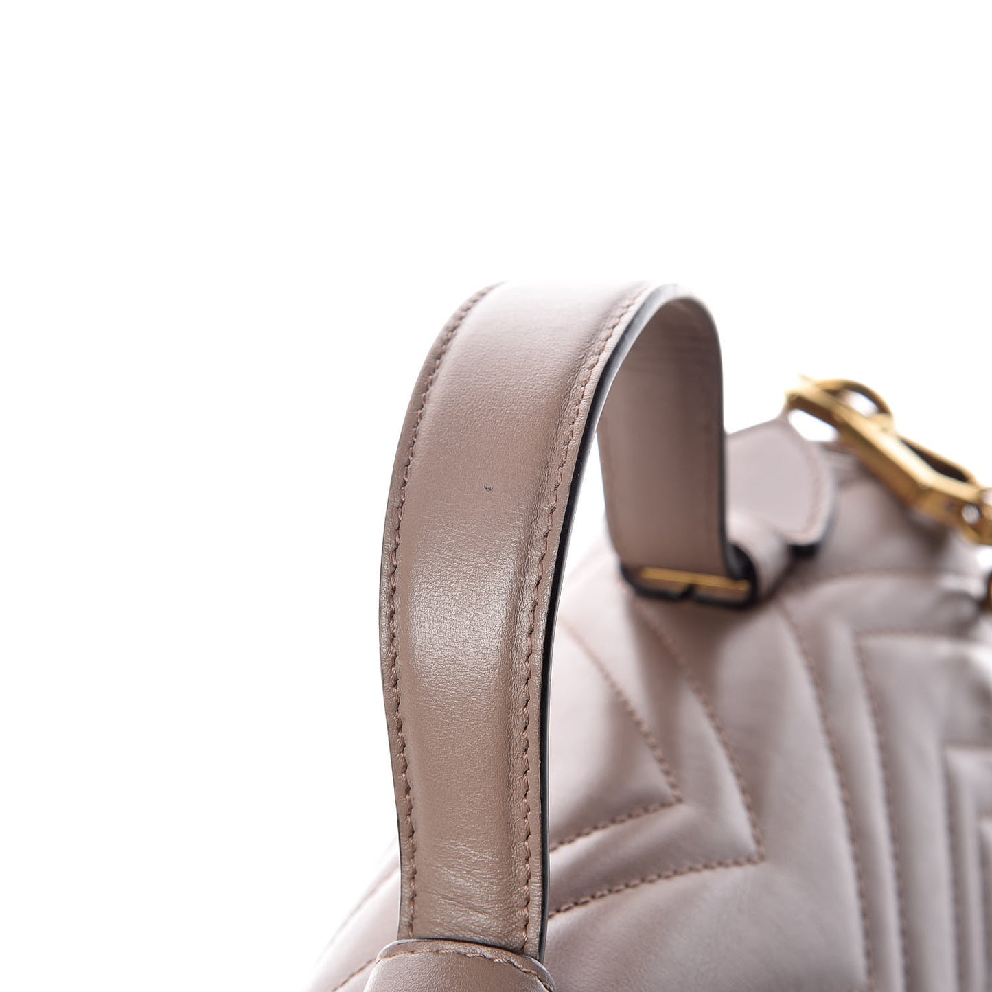 Calfskin Matelasse Small GG Marmont Top Handle Shoulder Bag Porcelain Rose