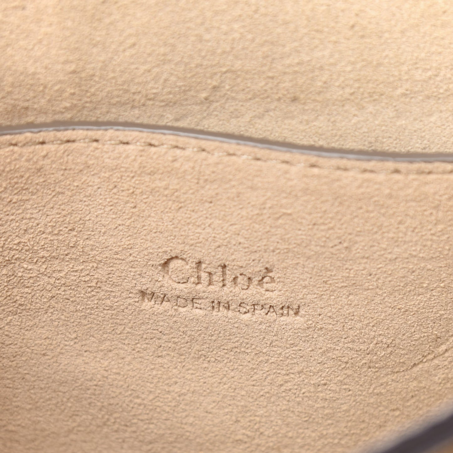 Suede Calfskin Small Faye Shoulder Bag Motty Grey