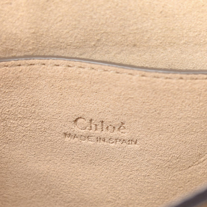 Chloe Suede Calfskin Small Faye Shoulder Bag Motty Grey 9 of 12