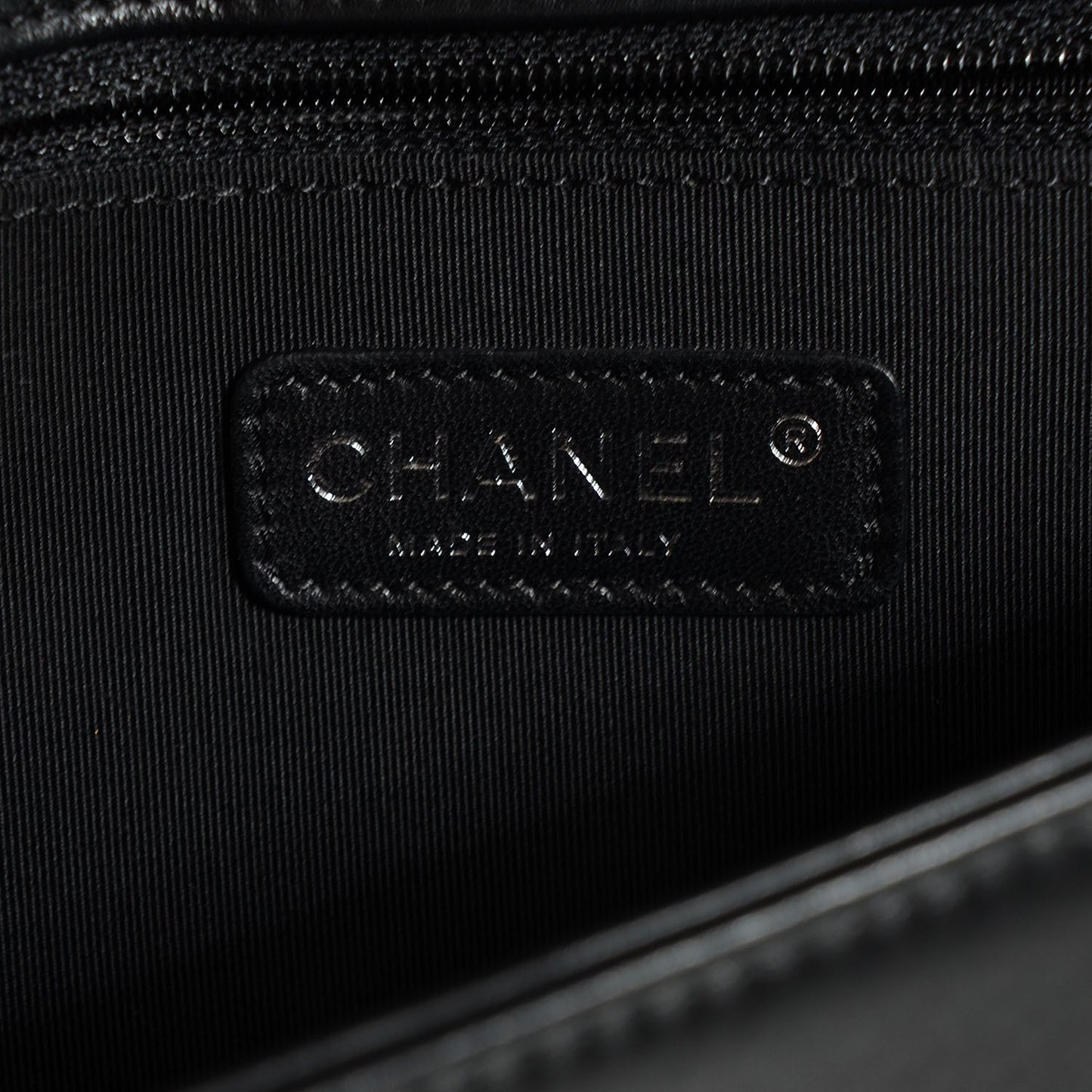 Lambskin Quilted New Medium Boy Flap Black