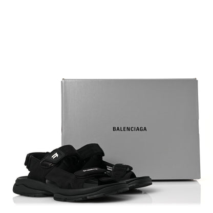 Balenciaga Recycled Casual Nylon Womens Tourist Sandals 39 Black 10 of 10