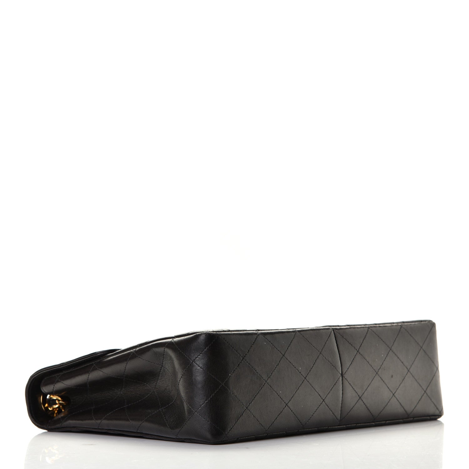 Chanel Lambskin Quilted XL Jumbo Single Flap Black 3 of 4