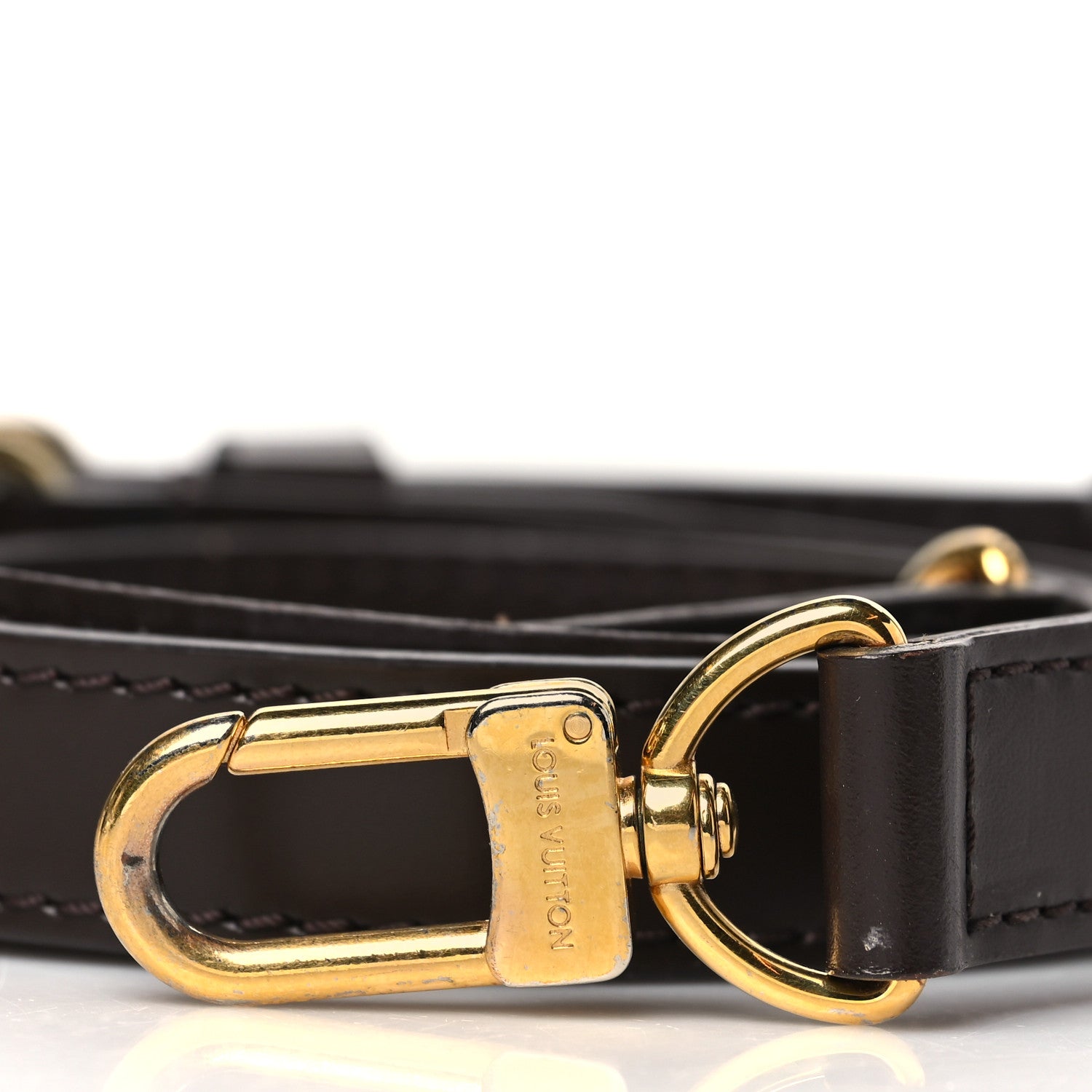 Louis Vuitton Calfskin Adjustable Speedy Bandouliere Shoulder Strap Brown 3 of 4