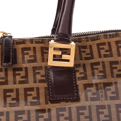 Fendi Vinyl Zucchino Shoulder Bag Tobacco 7 of 14