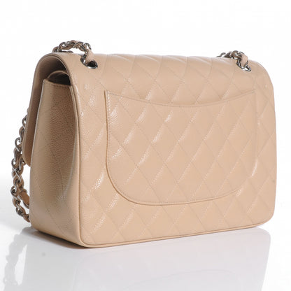 Chanel Caviar Jumbo Double Flap Beige Clair 3 of 7