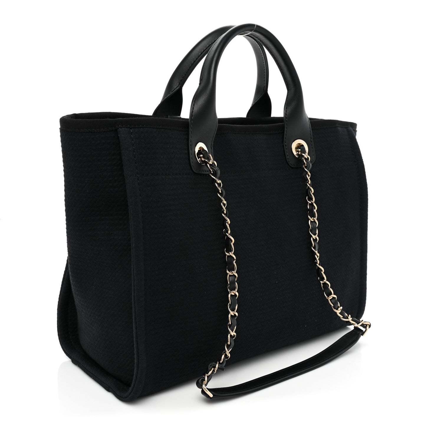 Mixed Fibers Small Deauville Tote Black
