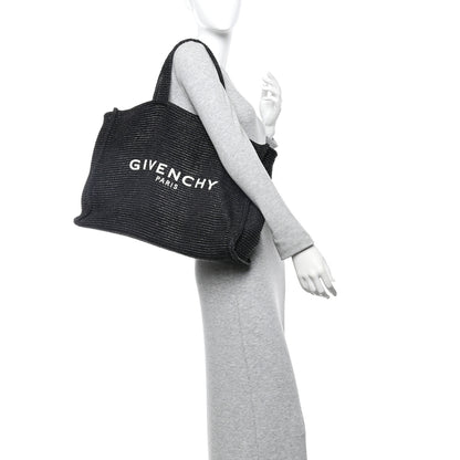 Givenchy Raffia Large G Shopping Tote Black 2 of 12