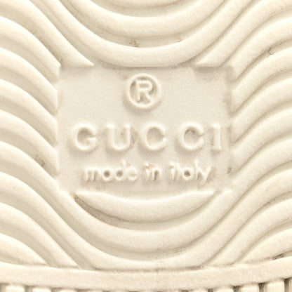 Gucci Calfskin Interlocking G Perforated Womens Ace Sneakers 37.5 White Grey Sky 7 of 12