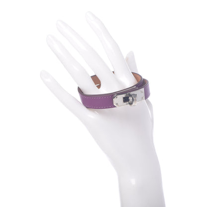 Hermes Swift Kelly Double Tour Bracelet M Cyclamen 2 of 8