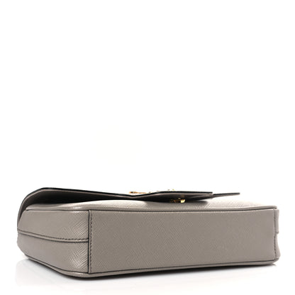 Prada Saffiano Flap Shoulder Bag Argilla 4 of 8
