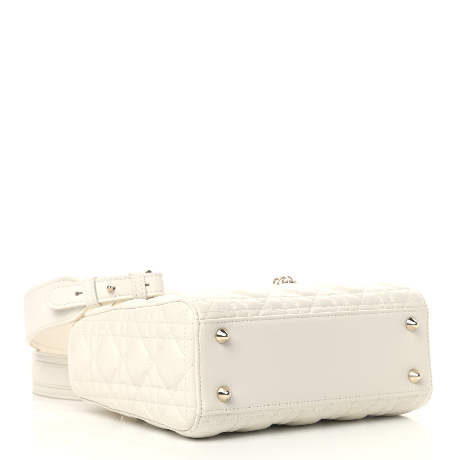 Christian Dior Lambskin Cannage Small Lucky Badges My Lady Dior White 4 of 8