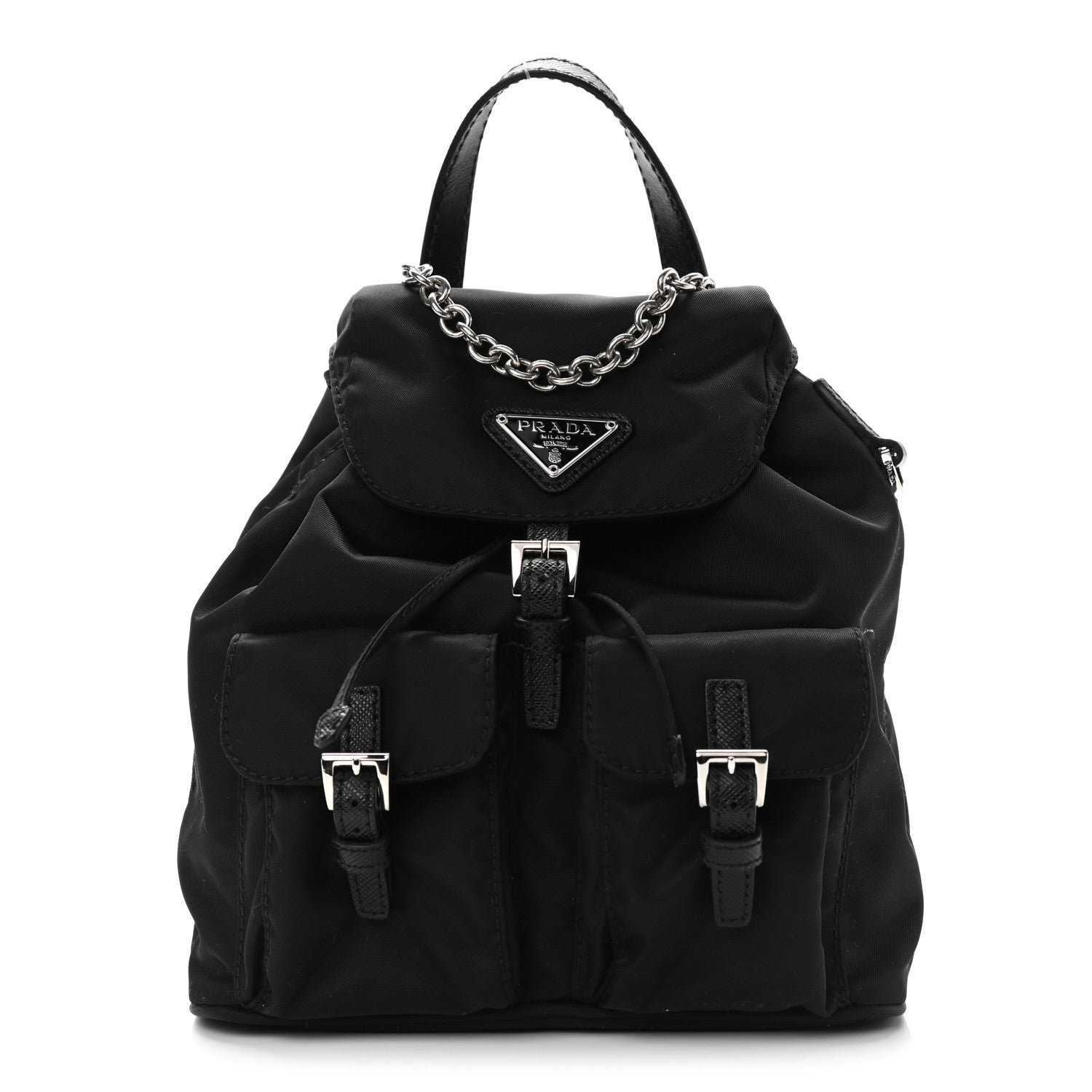 Prada Nylon Vela Mini Crossbody Backpack Black 1 of 10