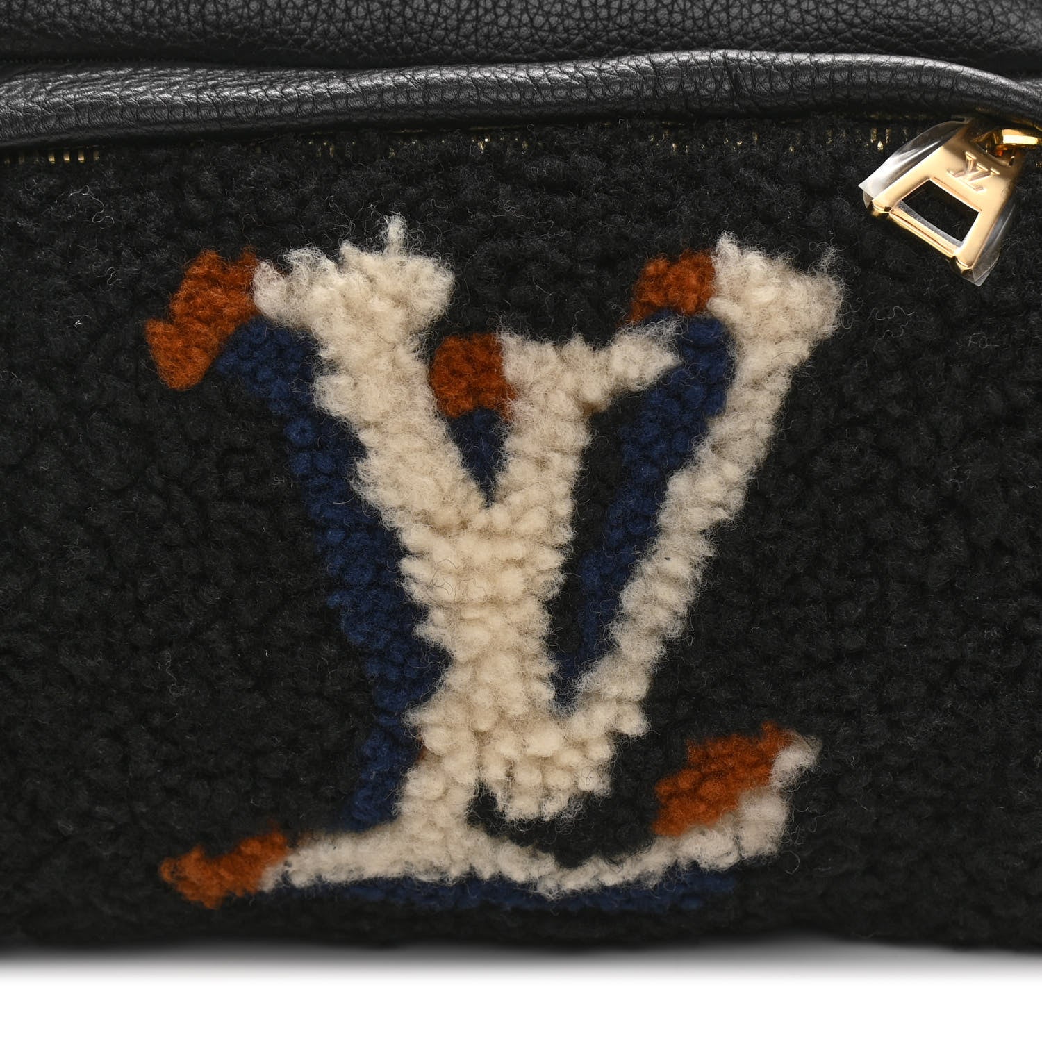 Louis Vuitton Calfskin Monogram Teddy Muffle Black 7 of 10