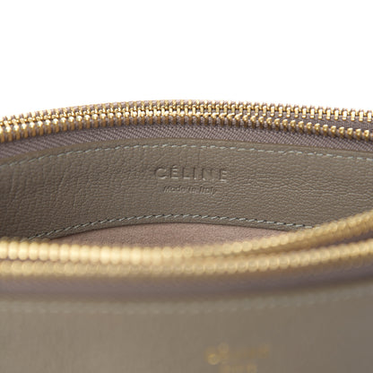 Celine Lambskin Large Trio Crossbody Bag Smoke 5 of 9