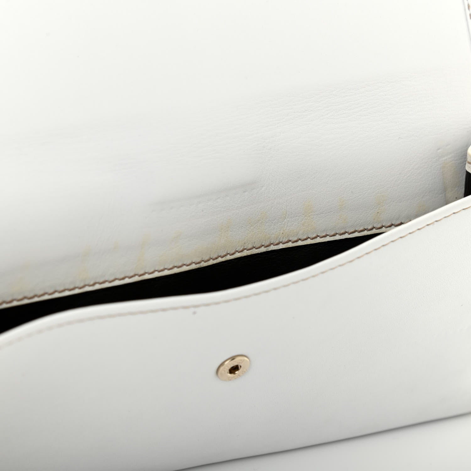 Gucci Calfskin Britt Continental Wallet White 11 of 12
