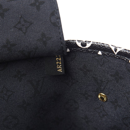 Louis Vuitton Monogram Giant Crafty Neverfull MM Creme Rouge Black 6 of 10