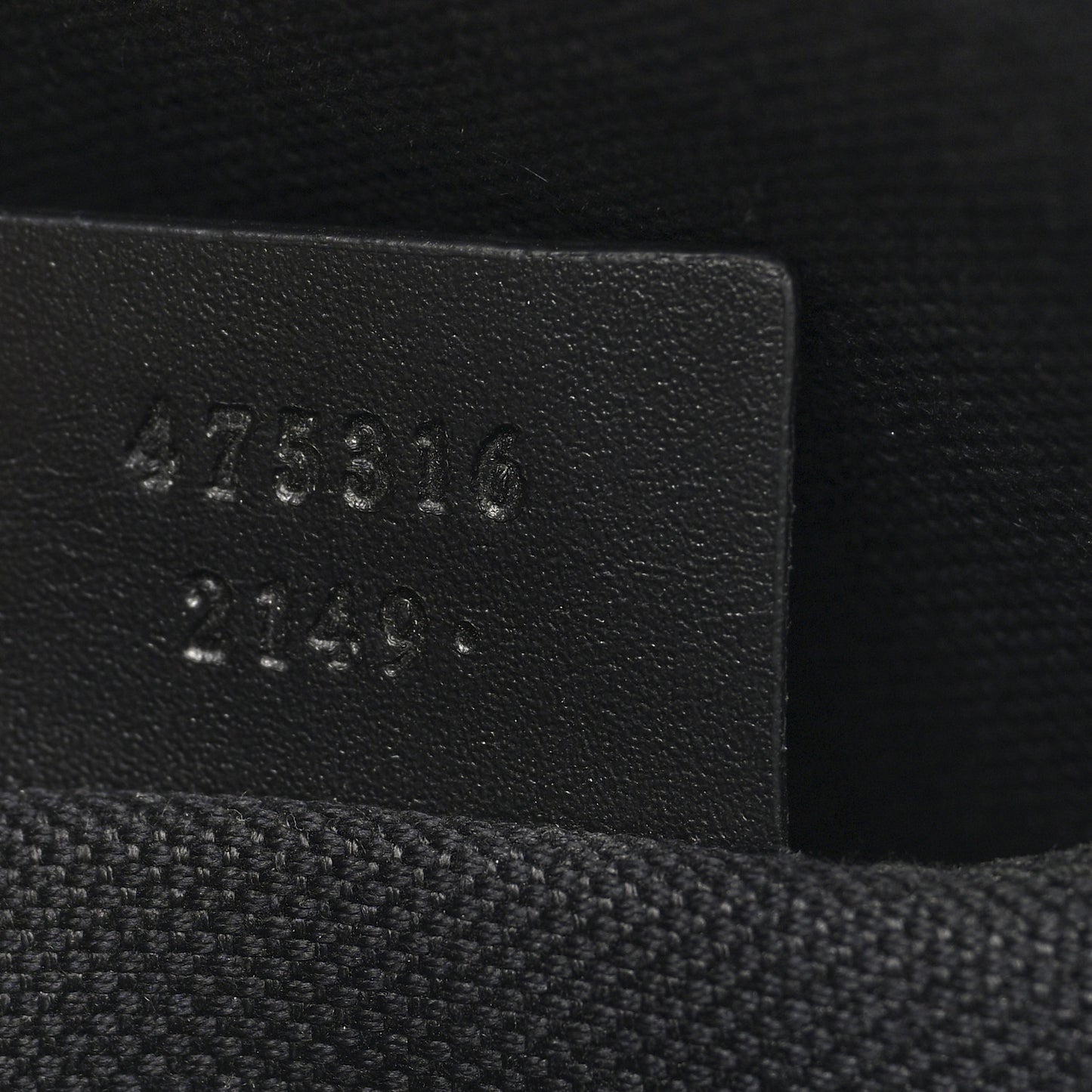 GG Supreme Monogram Selleria Calfskin Web New Web Cosmetic Case Black