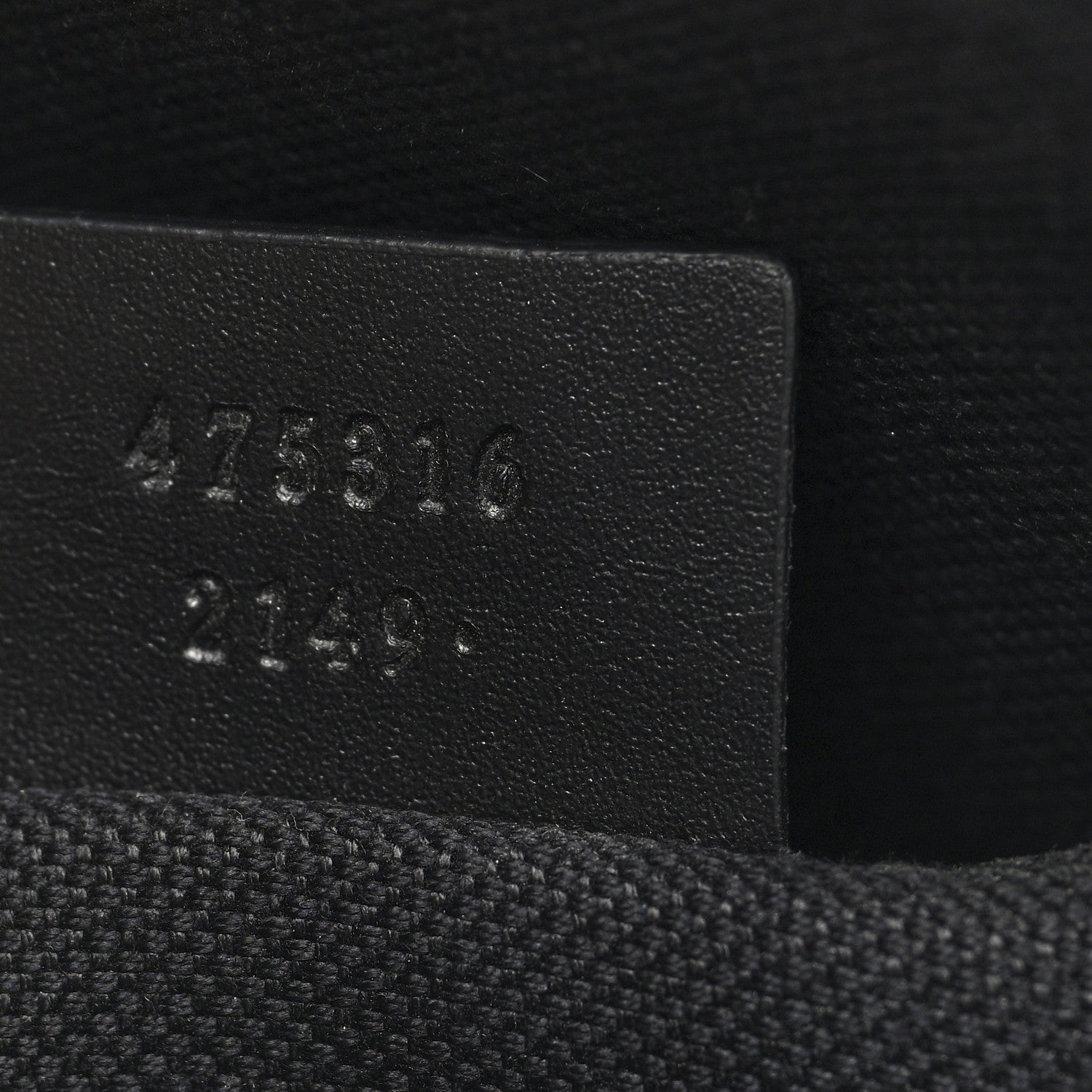 Gucci GG Supreme Monogram Selleria Calfskin Web New Web Cosmetic Case Black 7 of 7