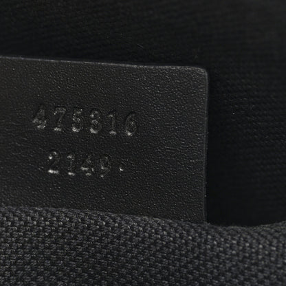 Gucci GG Supreme Monogram Selleria Calfskin Web New Web Cosmetic Case Black 7 of 7