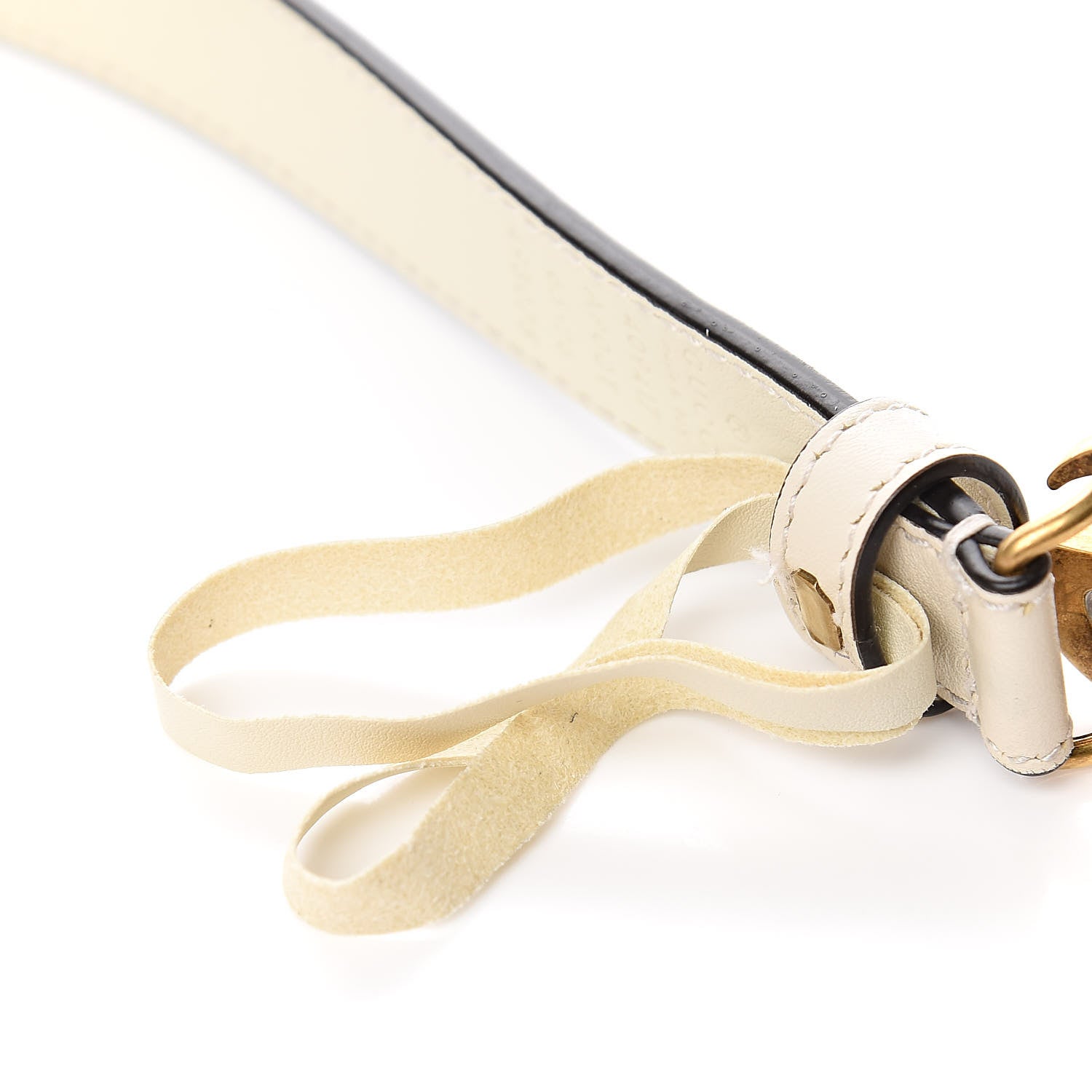 Gucci Calfskin Double G 20mm Belt 65 26 Mystic White 7 of 7