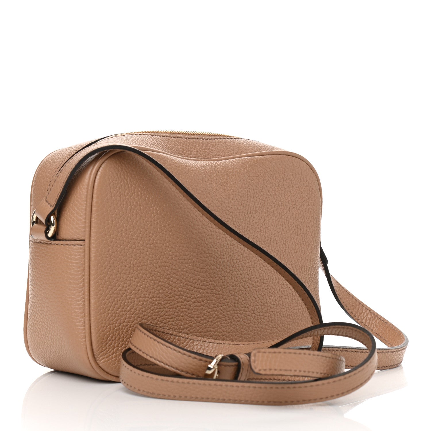 Gucci Pebbled Calfskin Small Soho Disco Bag Camelia 2 of 6