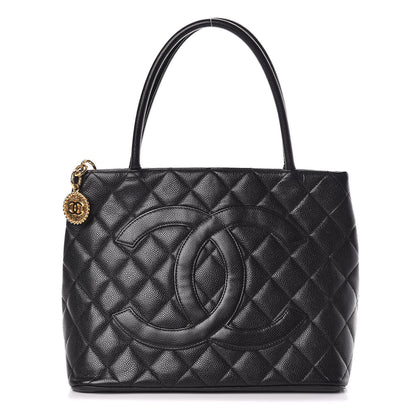 Chanel Caviar Quilted Medallion Tote Black 1 of 14
