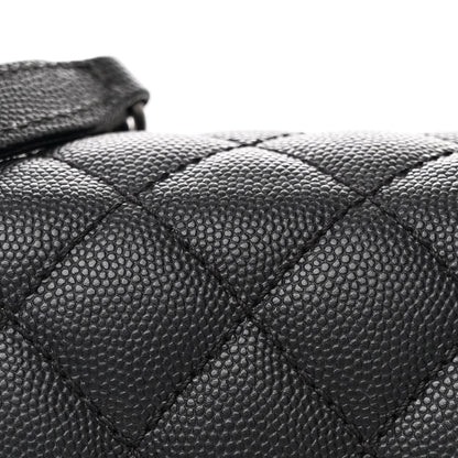 Chanel Caviar Lizard Embossed Quilted Mini Coco Handle Flap Black 9 of 11