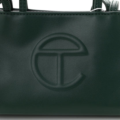 Telfar Vegan Leather Small Shopping Bag Dark Olive 7 of 9