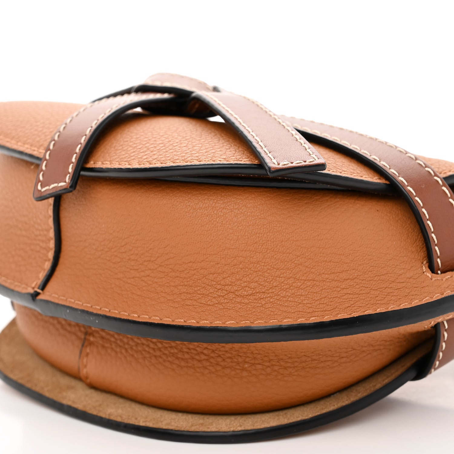 Loewe Grained Calfskin Mini Gate Crossbody Bag Caramel Pecan 8 of 8