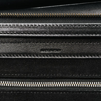 Celine Supple Shiny Lambskin Medium Smiling New Luggage Black 7 of 10