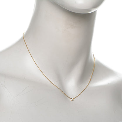 Tiffany 18K Yellow Gold Diamond .24ct Elsa Peretti Diamonds by the Yard Pendant Necklace 2 of 7