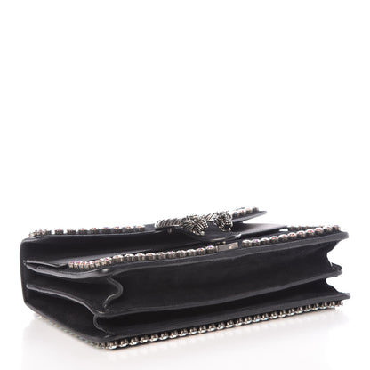 Gucci Suede Crystal Small Dionysus Shoulder Bag Black 4 of 10