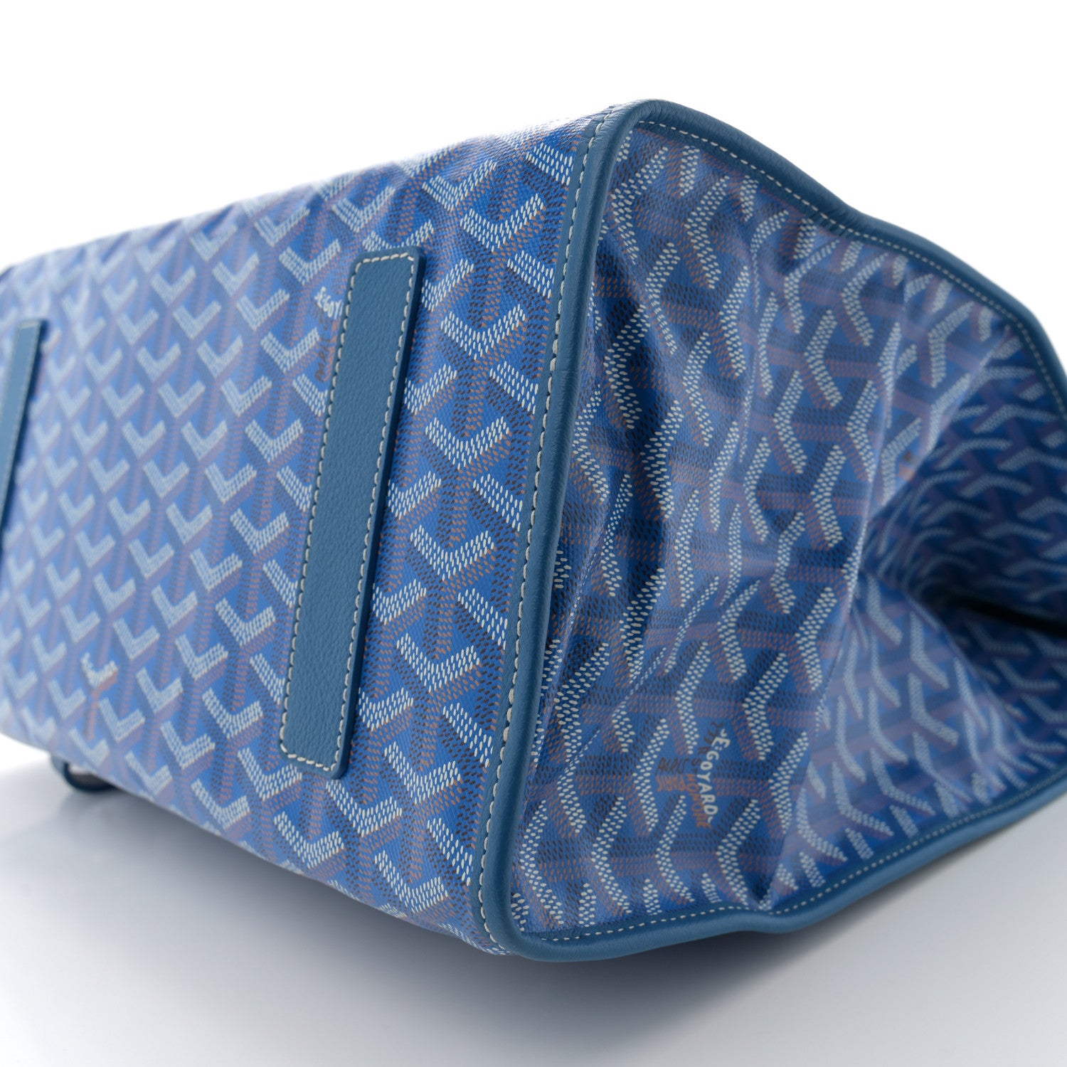 Goyard Goyardine Saint Leger Soft Briefcase Backpack Sky Blue 10 of 10