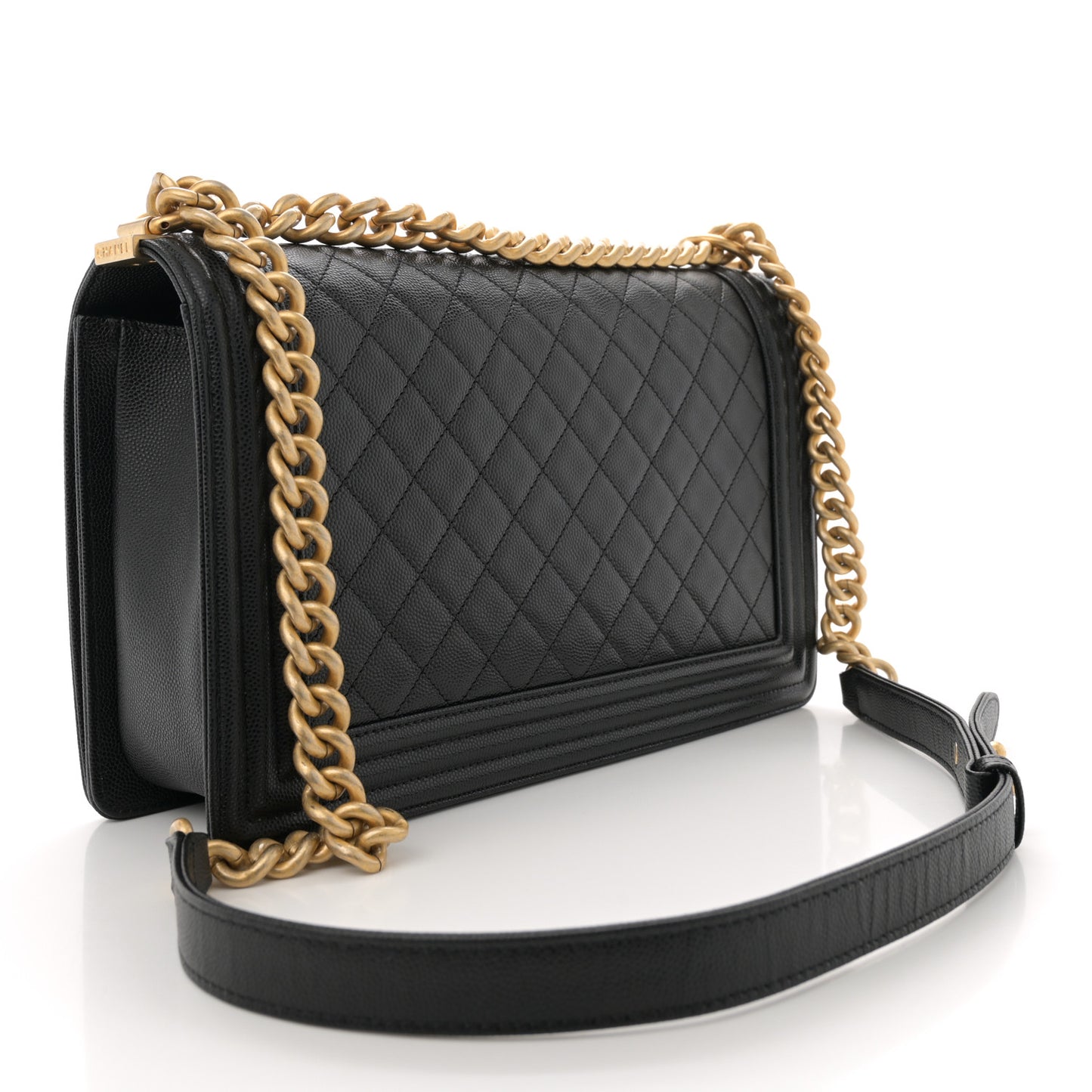 Caviar Quilted New Medium Boy Flap Black