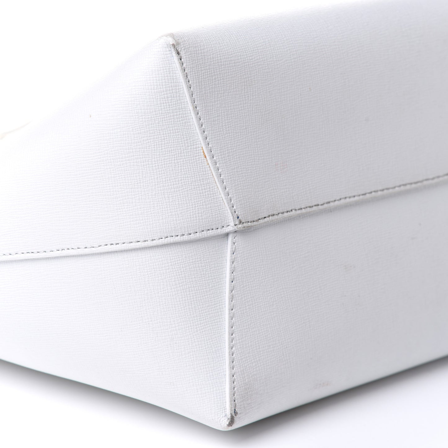 Saffiano Mini Bucket Bag White Royal