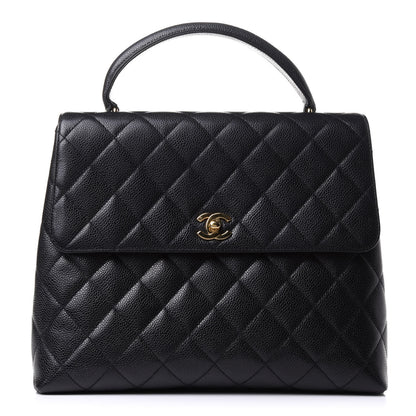 Chanel Caviar Quilted Jumbo Kelly Flap Black 1 of 10