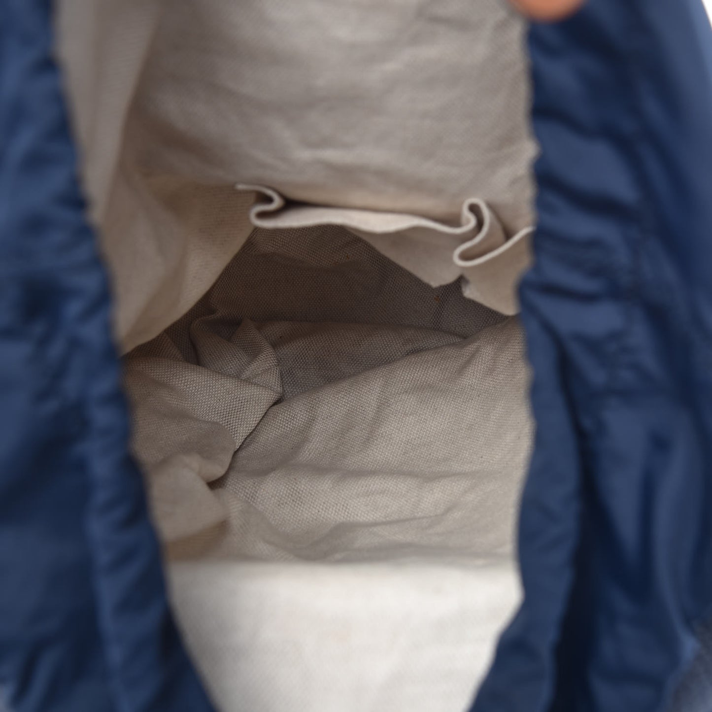 Calfskin Signature Web Backpack Blue