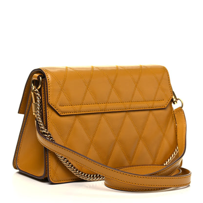 Givenchy Goatskin Quilted Small GV3 Shoulder Bag Golden 4 of 9