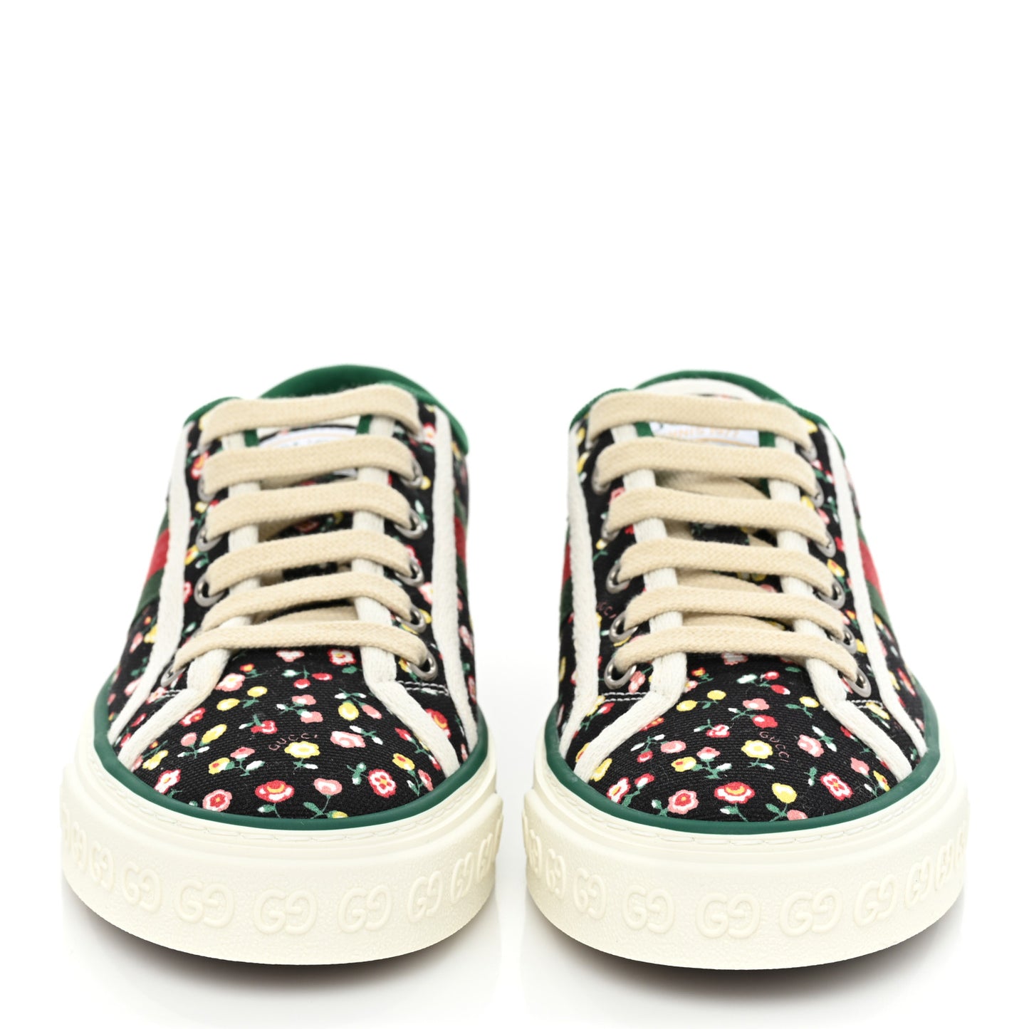 X LIBERTY OF LONDON Canvas Web Holly Print Womens 1977 Tennis Sneakers 35 Black Peach Mystic White