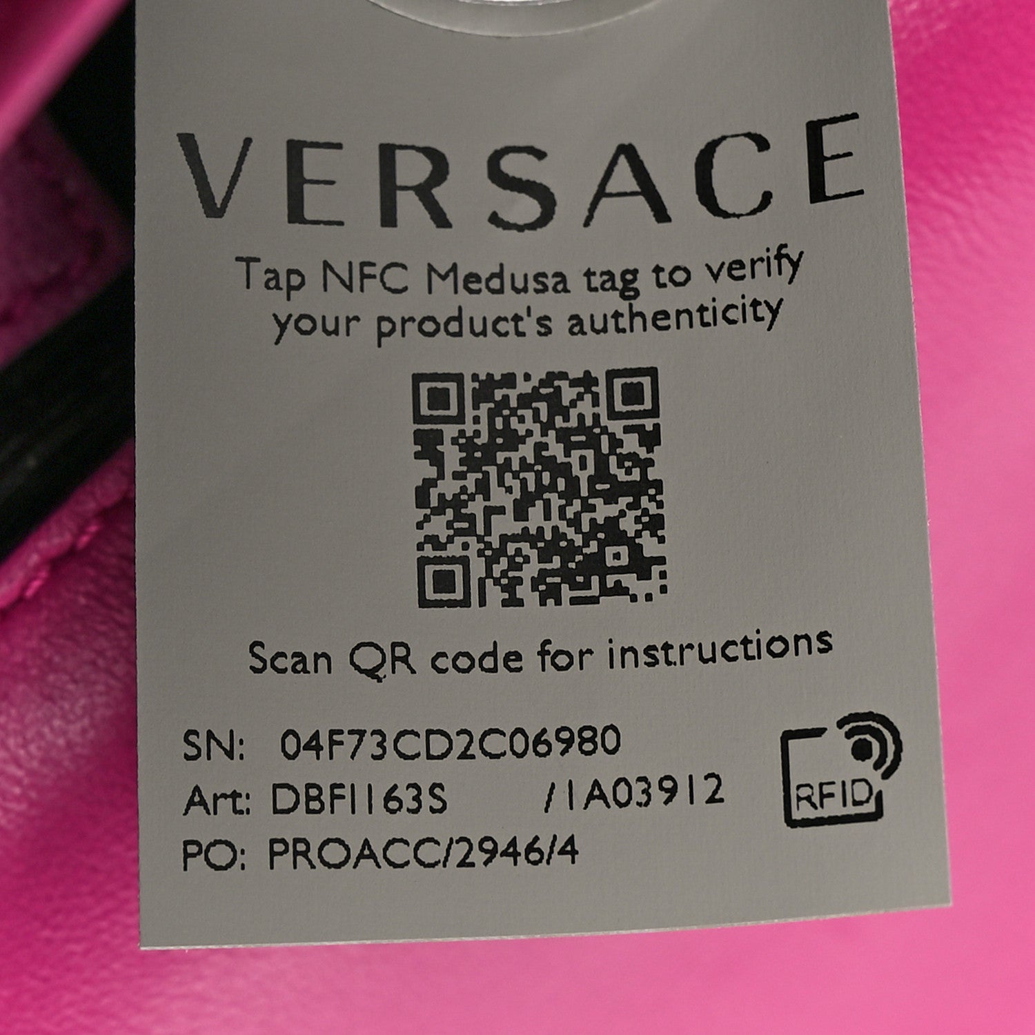Versace Nappa Quilted Small Medusa Chain Crossbody Pink 7 of 10