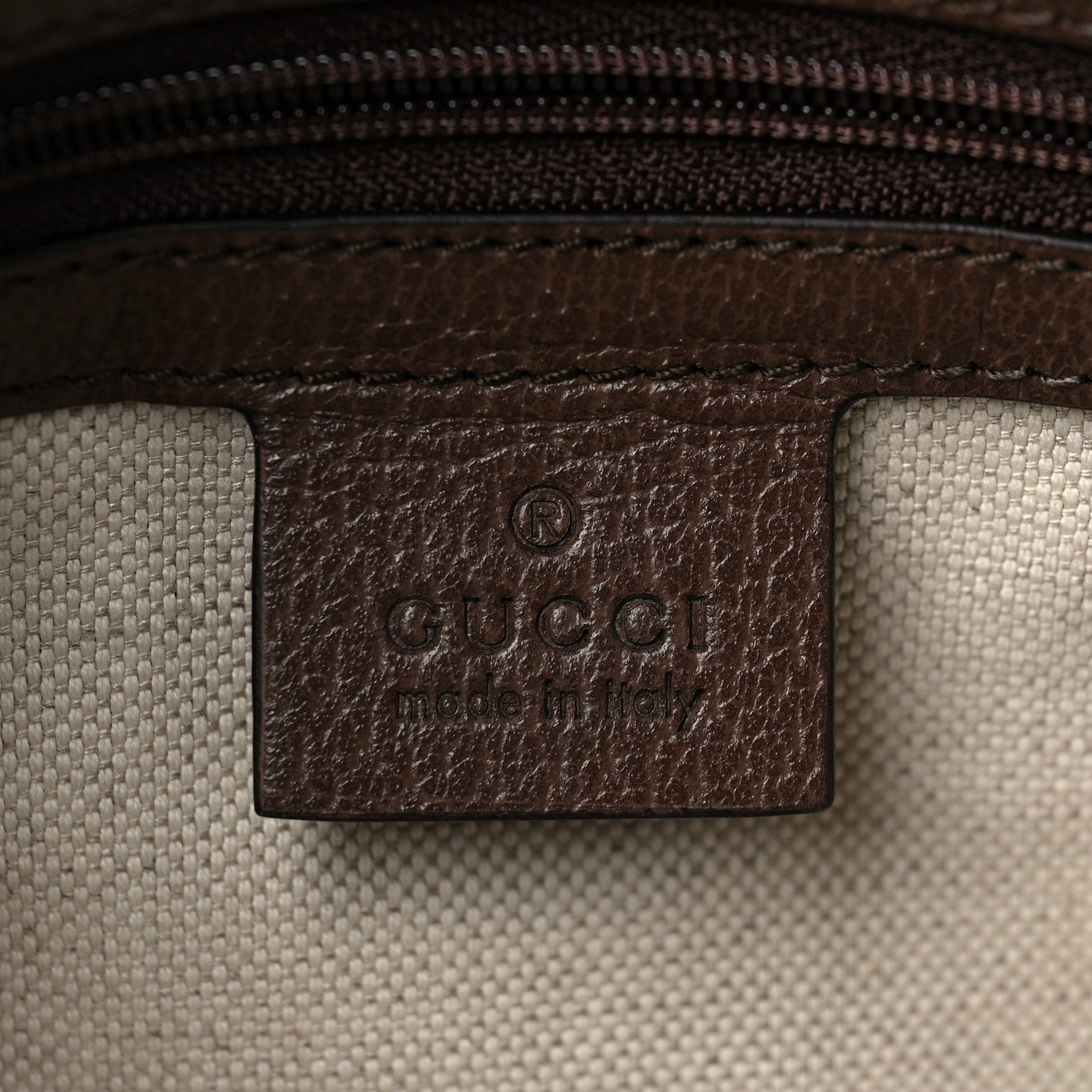 Gucci GG Supreme Monogram Web Toiletry Case Brown 6 of 10