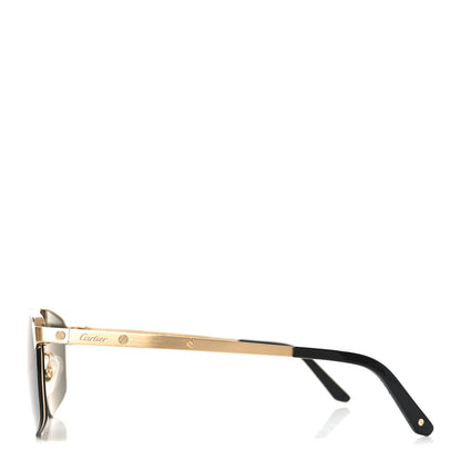 Cartier Metal Santos de Cartier Pilot Sunglasses CT0385S Gold 3 of 7