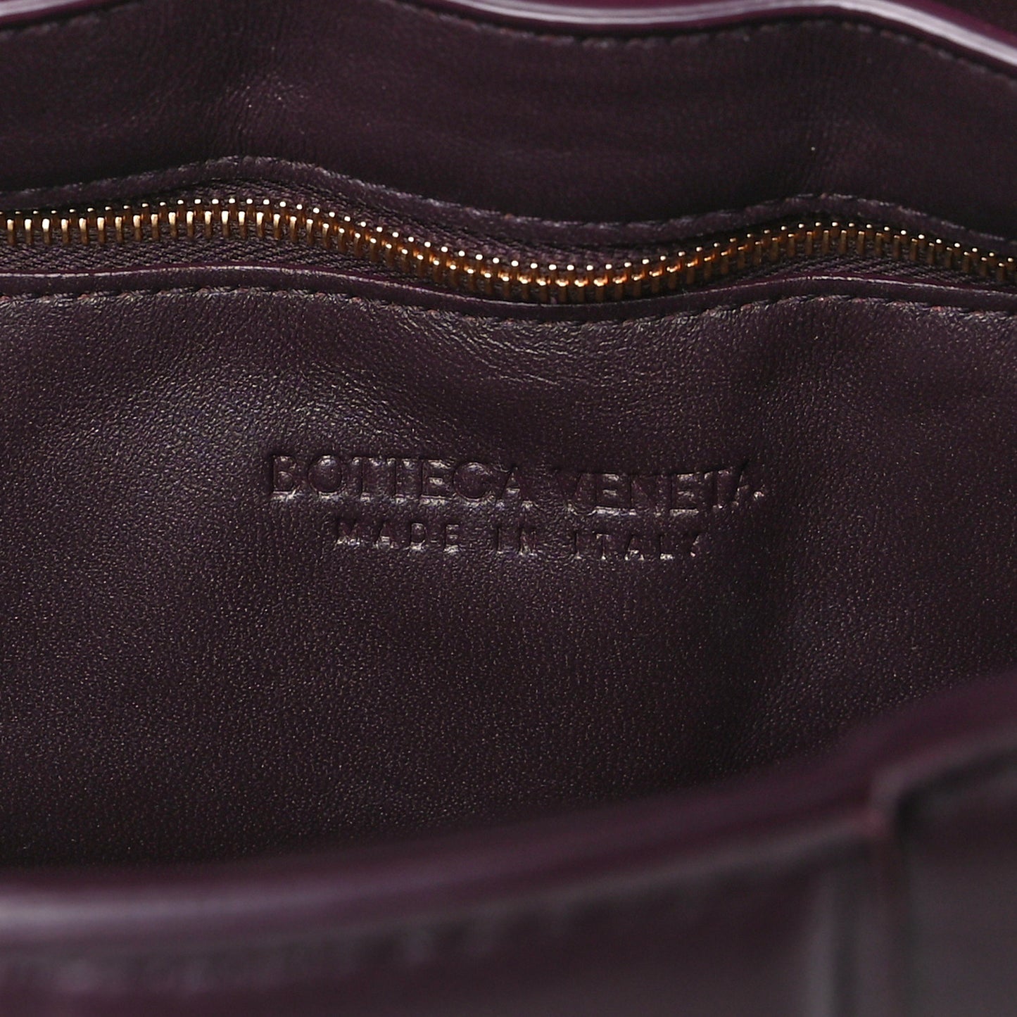 Nappa Maxi Intreccio Padded Cassette Crossbody Bag Plum