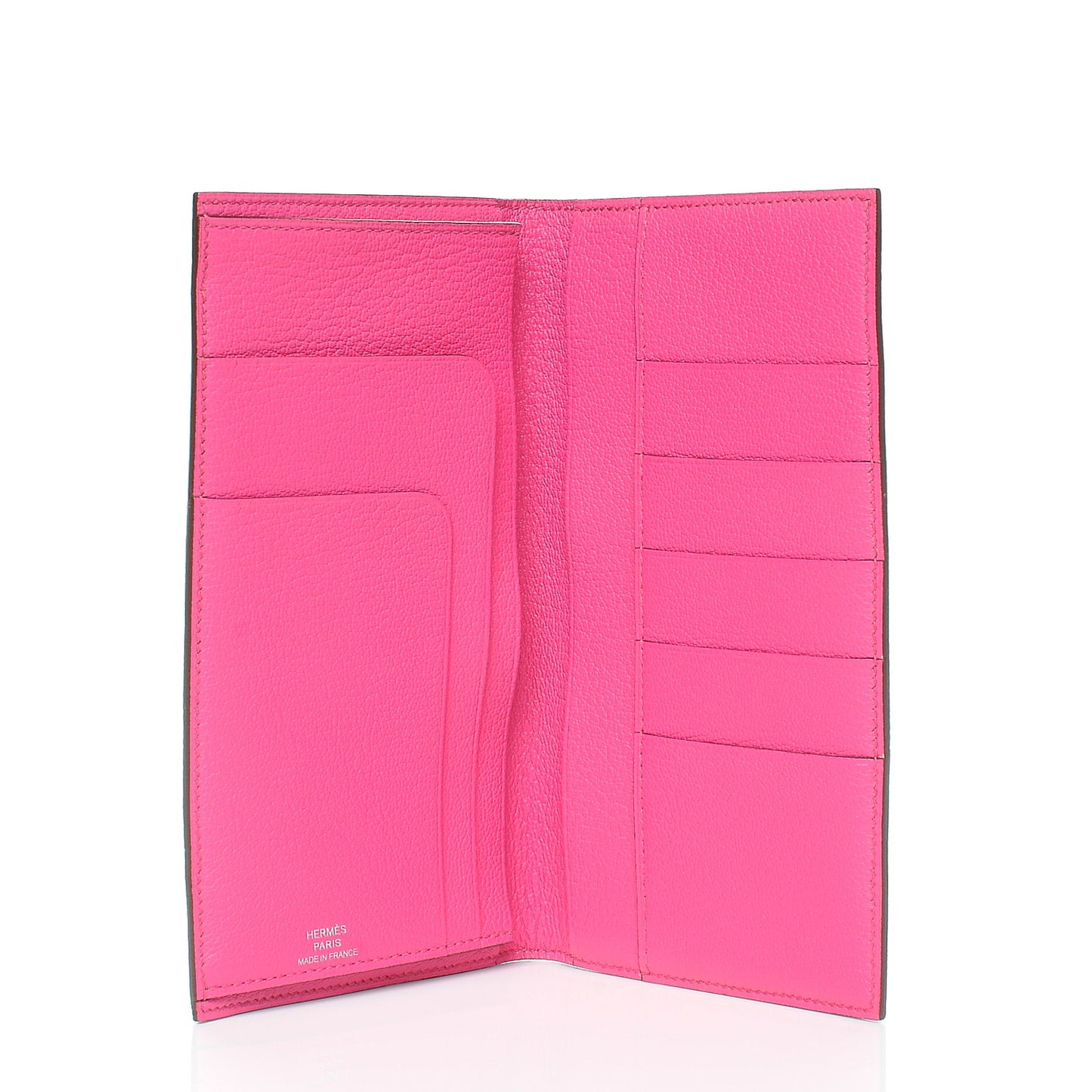 Chevre Mysore Evelyne Long Wallet Rose Tyrien