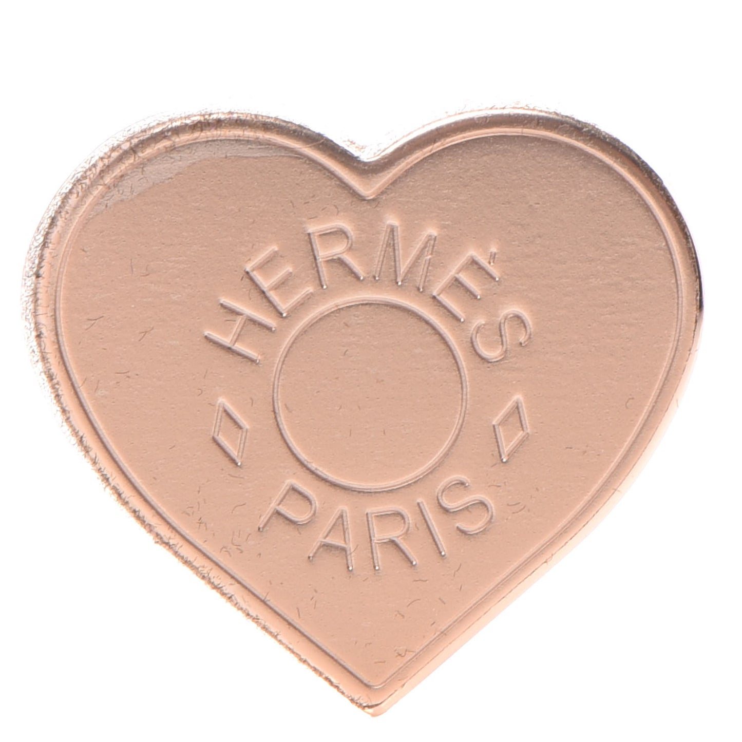 Rose Gold Plated Brass Mini Coeur Twilly Scarf Ring