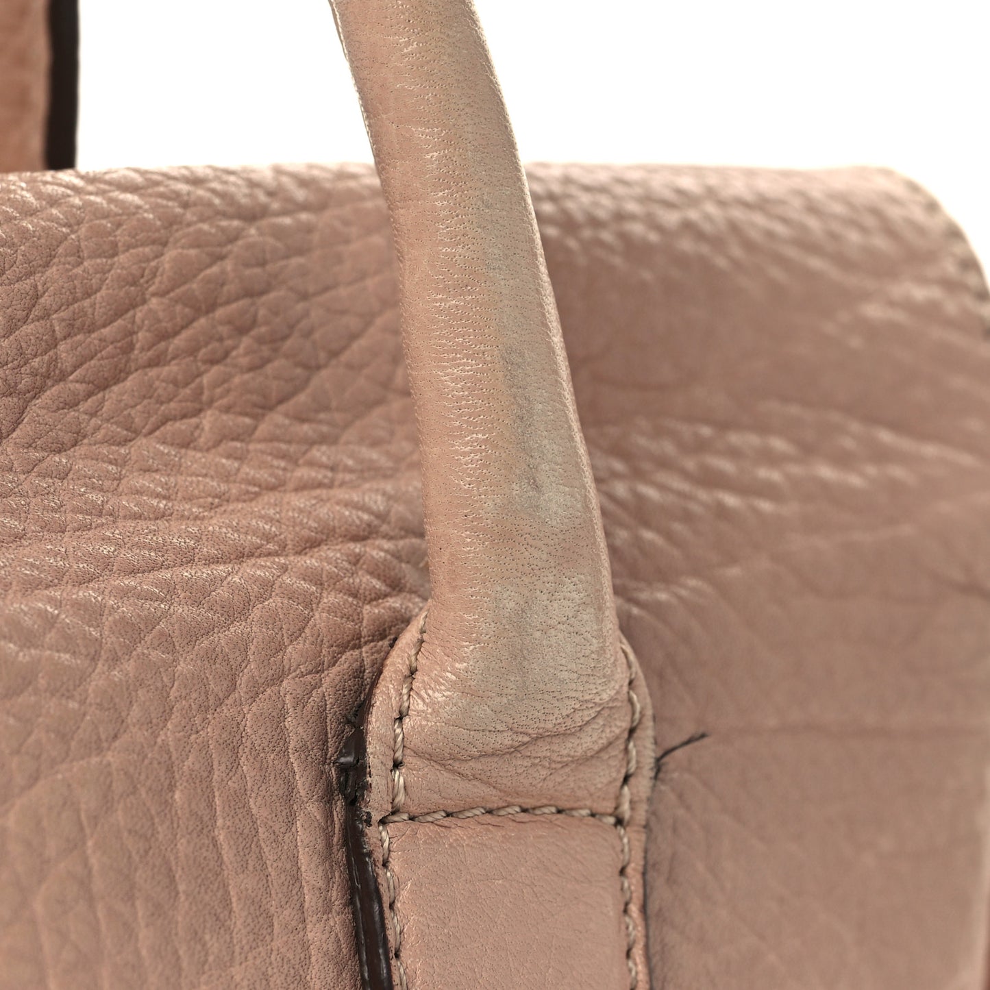Classic Grain Small Bayswater Satchel Rosewater