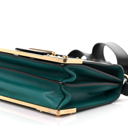 Prada City Calf Saffiano Cahier Bag Assenzio Black 8 of 8